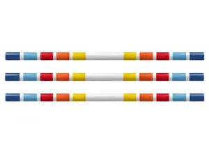 Hindernissen | Houten balken | regenboog kleuren