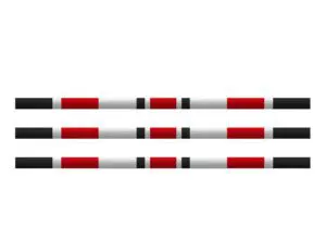 hindernissen voor paarden - rood-zwart-wit