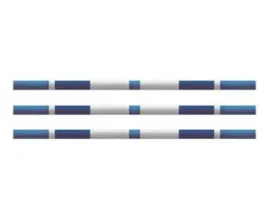 Hindernissen - houten balk blauw-lichtblauw