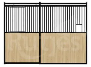 Voorwand Gentleman - paardenbox eiken