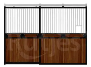 Voorwand Gentleman_schuifdeur_bamboe_poedercoat