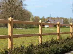 eiken omheining - tuinomheining - eiken hout