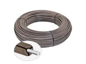 permanentkabel bruin - veilige paarden afrastering