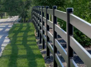 Stalen omheining 4 -liggers