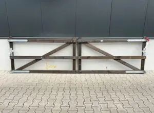 4. Houten poort | 400 cm | DURA | Met tussenpaal
